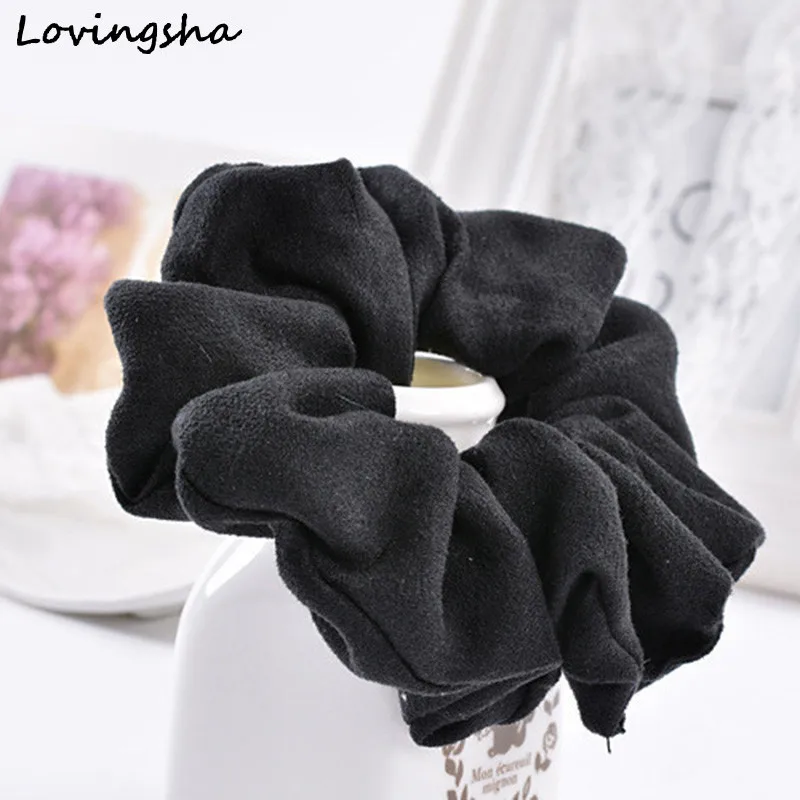 LOVINGSHA Light Color Women Hair Accesorios Pelo Brand Women Hair Tie Scrunchie Ponytail Hair Holder Rope CHD007