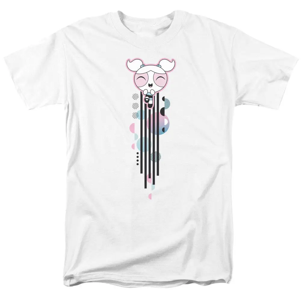 

Powerpuff Girls Bubbles Streak Licensed Adult T Shirt Cartoon t shirt men Unisex New Fashion tshirt free shipping top