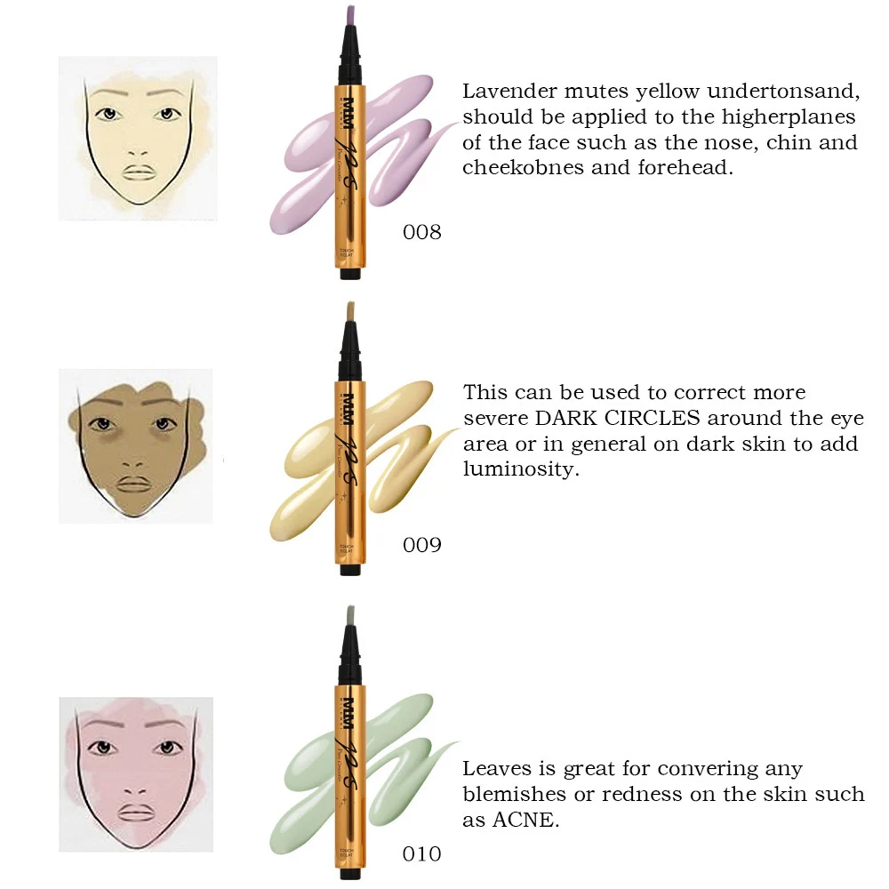Основа для лица, базовый контур, прессовочная палочка, косметическая пудра для лица, кремовый Блестящий консилер Маскировка, ручка TSLM1
