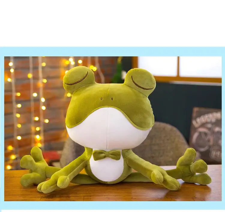 Frog Prince плюшевые игрушки большой Размеры 65 см гигантские плюшевые животных кукла мягкая Frogleon игрушки для детей жареная курица и мягкие лягушка - Цвет: as show