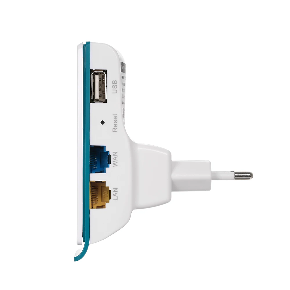 Беспроводной ретранслятор WiFi удлинитель с RJ45 LAN и WAN портом 2 4G полоса Wi Fi покрытие