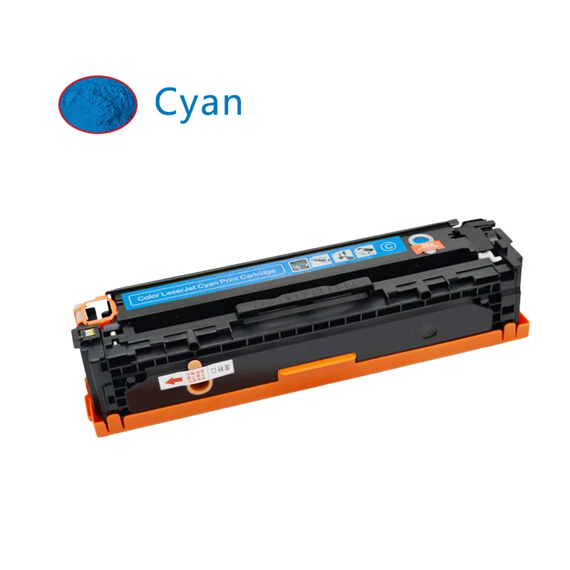 Совместимый цветной картридж CE320A CE321A CE322A CE323A 320A для принтера HP Color laserjet CP1525N 1525NW