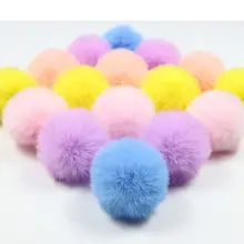 8 шт./партия, искусственные Полиэстеровые помпоны для вязаных шапок, шапочки, шапочки, кепки, одежда аксессуары цепочки для ключей