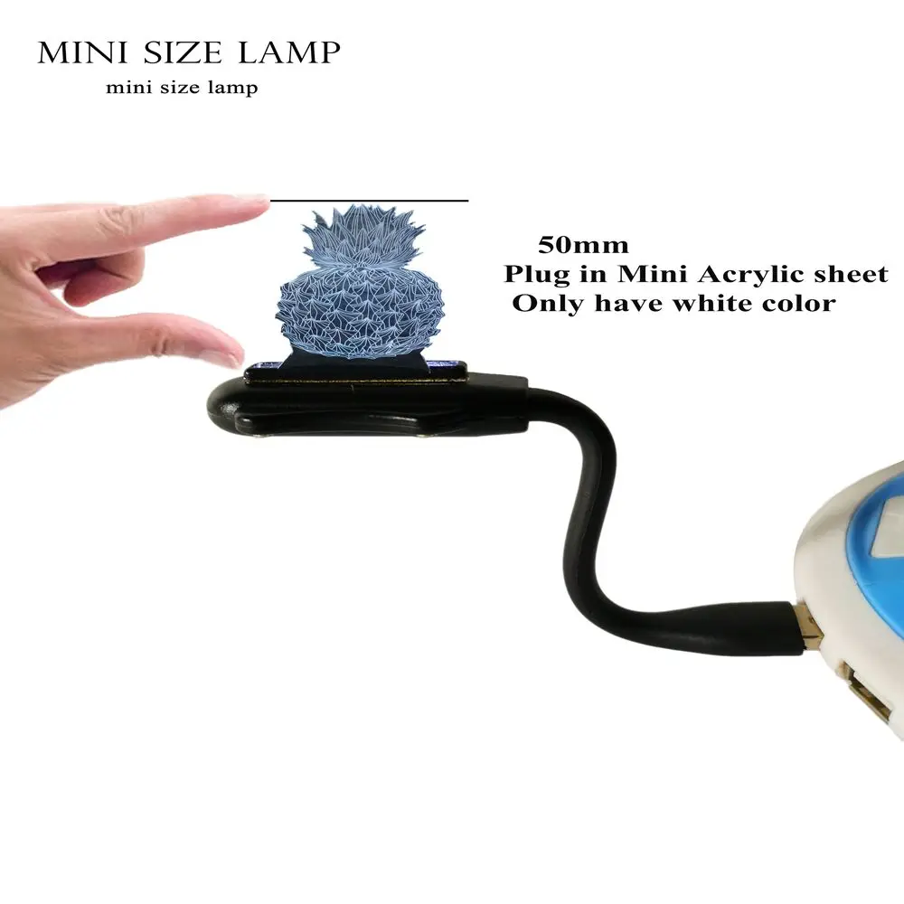 USBMINI 1color white Фрукты Ананас 3D ночник Illusiom лампы rgb спальня спящий светодиодный светильник 7 цветов Изменение USB База для мальчиков Дети Рождественский подарок игрушки - Испускаемый цвет: USBMINI 1color white