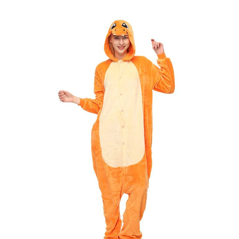 

Pokemon Onesies For Adults Charmander Kigurumi Pajamas Women Cartoon Dragon Costume Men Cosplay Pyjamas Halloween Sleepwear