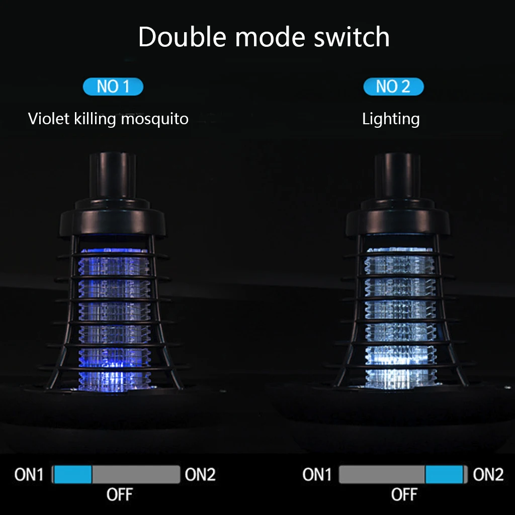 Противомоскитная лампа-убийца на солнечных батареях уличные наземные светодиодные лампы москитные вредители ловушка для насекомых Zapper KillerPath освещение