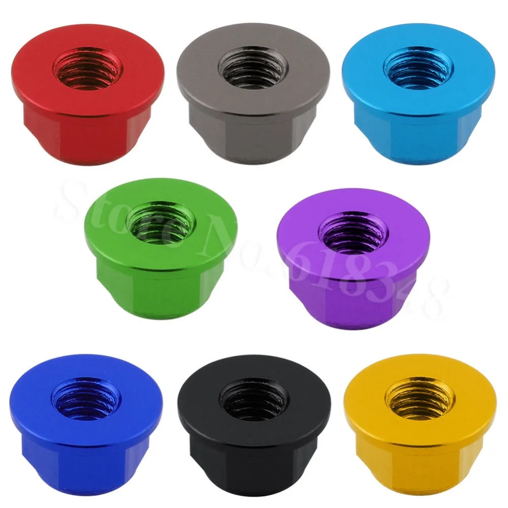 

4PCS Aluminum M4 Locknut Flange Nylon Self-Tightening RC Car Parts For Redcat HPI Himoto HSP Team Associated Traxxas Axial Wheel