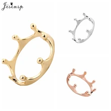 Jisensp Nieuwe Mode Ringen Kleine Open Keizerskroon Ringen Sieraden Koreaanse Vrouwelijke Cool Leuke Midi Ring Voor Vrouwen Party Geschenken r081
