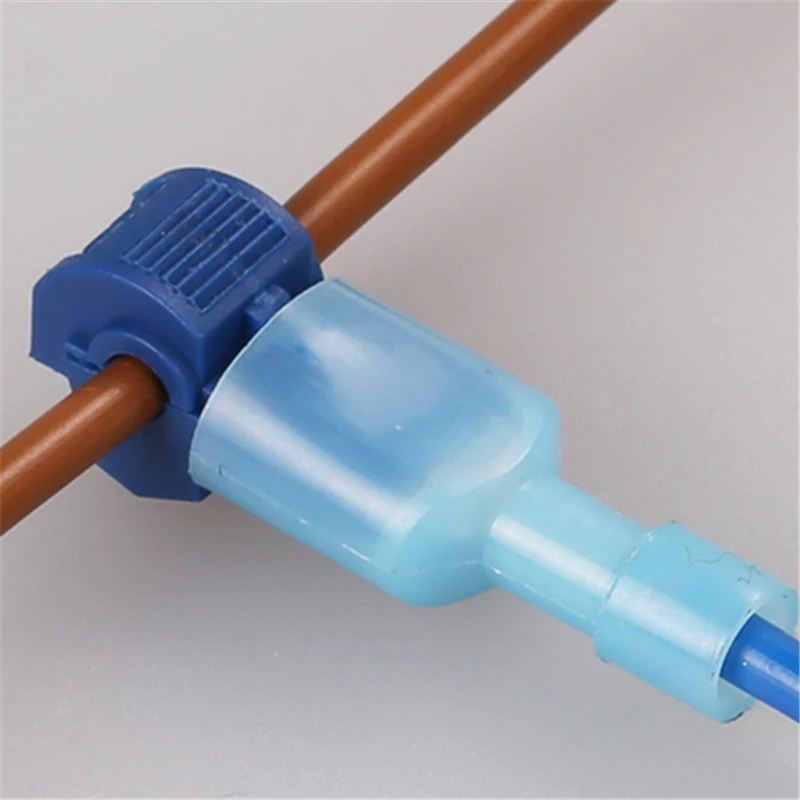 

10PCS/LOT Scotch Lock Electrical Cable Connectors Quick Splice Lock Wire Convenient Terminals Crimp Blue For 1.0-2.5mm Line