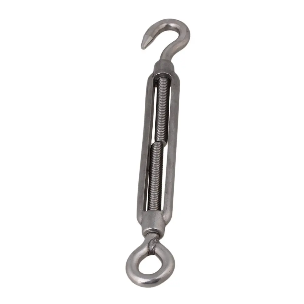 M10 Hook & Eye Turnbuckle Adjust Chain Rigging Stainless Steel 304 Best Strength 1pcs M10 Hook & Eye Turnbuckle Adjust Chain Rigging Stainless Steel 304 Best Strength 1pcs