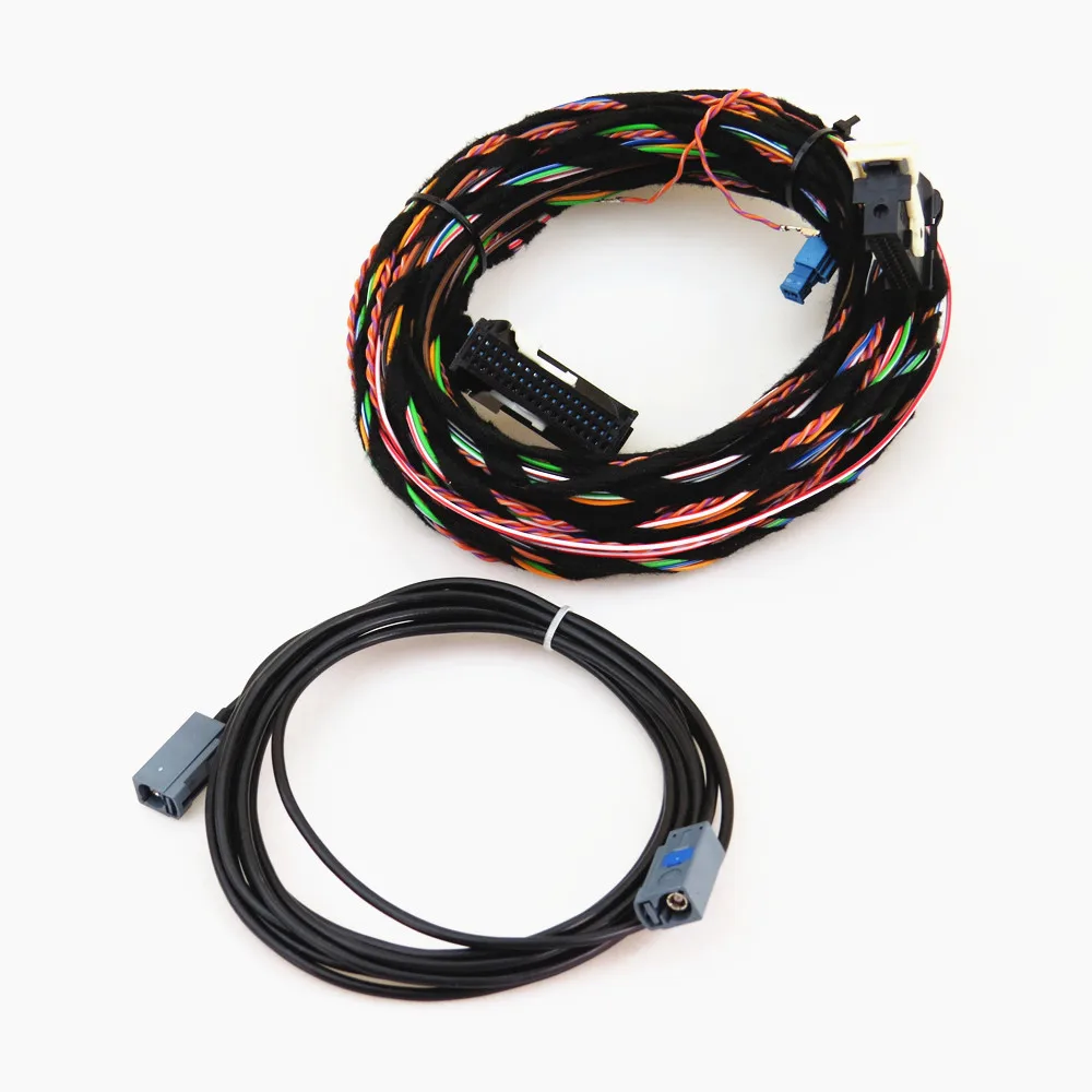 TUKE 12 V RGB заднего вида Камера кабель соединительный провод подходит RCD510 для VW Tiguan 5ND 827 566 C 5N0 907 441 A