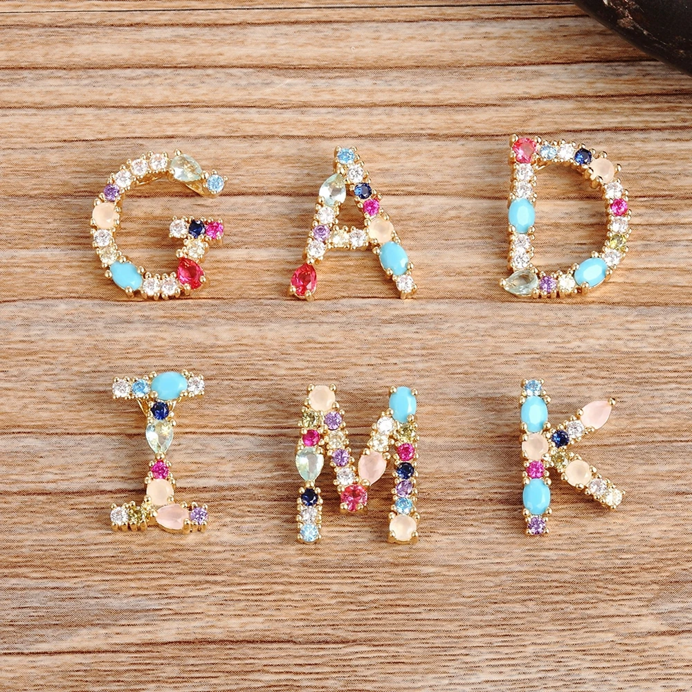 Hot Sale Gold Color Initial CZ Necklace Charm Letter Necklace Name Jewelry For Women Accessories Girlfriend Best Gift - Image 5