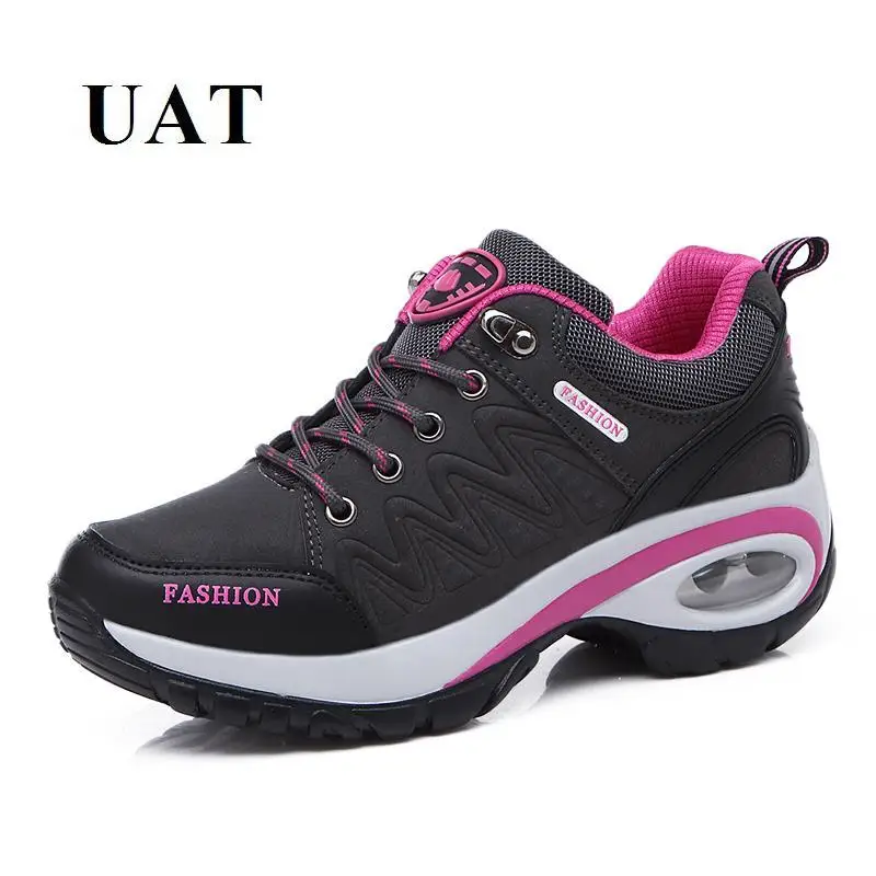 

2019 UAT new arrival women sneakers outdoor sport shoes woman hiking shoes height increasing anti-skid
