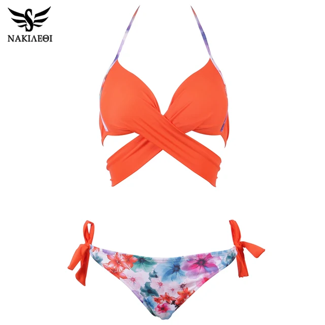 NAKIAEOI 2018 Seksowny bikini kobiety strój kąpielowy push up stroje kąpielowe Criss Cross Bandage Halter bikini Set Beach strój kąpielowy pływać nosić XXL tanie i dobre opinie Bikinis Set Nylon spandex Jednolity patchwork druk Wire Free 180073 Niska talia Pasuje do rozmiaru Weź swój normalny rozmiar NAKIAEOI 2018 Seksowny bikini kobiety strój kąpielowy push up stroje kąpielowe Criss Cross Bandage Halter bikini Set Beach strój kąpielowy pływać nosić XXL tanie i dobre opinie Bikinis Set Nylon spandex Jednolity patchwork druk Wire Free 180073 Niska talia Pasuje do rozmiaru Weź swój normalny rozmiar