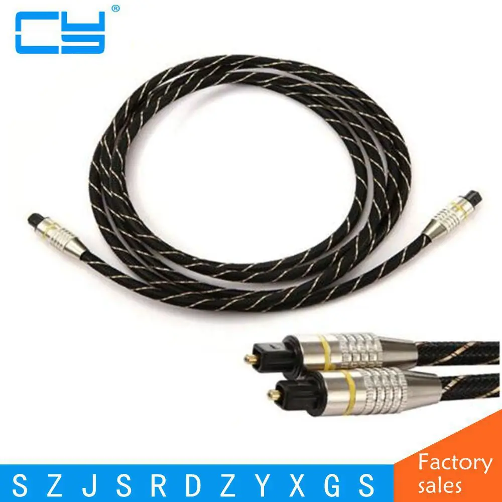 1 M/2 M/3 M/5 M/10 M/15 M Audio Digitale Ottico Od6.0Mm In Fibra Ottica Cavo Toslink Cavo Maschio A Maschio Per Cd Dv Vcr Mini Disc