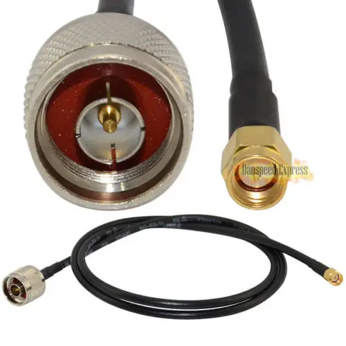 

New 3ft N Type Male to SMA Male M/M Plug RF Coax RG58 Pigtail WiFi Adapter Cable