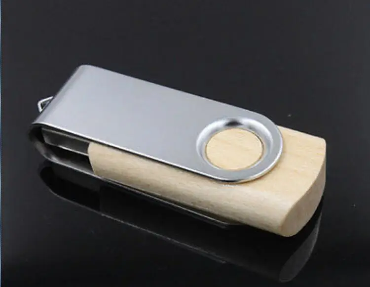 ODM OEM Custom Wedding Photography Encord LOGO Wooden Clip + Box USB 2.0 Version memory flash stick pen drive