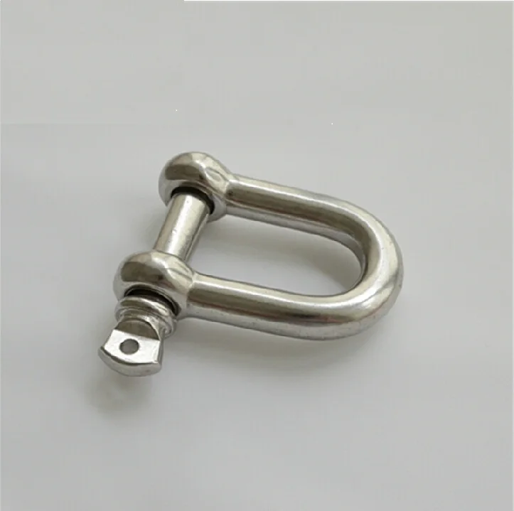 10pcs M4 D shaped 304 Stainless Steel Anchor Bow Shackle For Paracord Bracelet bing Size 8mm
