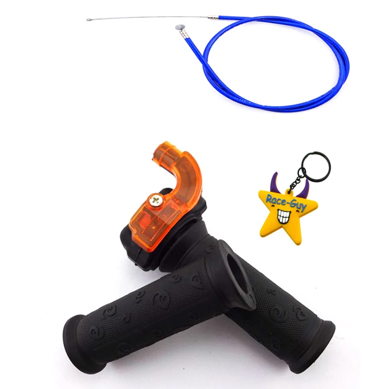 

Blue Trottle Cable + Twist Throttle For Mini Dirt Kids ATV Pocket Bike Minimoto 43cc 47cc 49cc