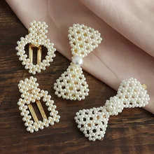 1 шт. женская элегантная модная шпилька для волос корейский дизайн металлические заколки для волос с жемчугом головной убор заколки для волос аксессуары шпильки