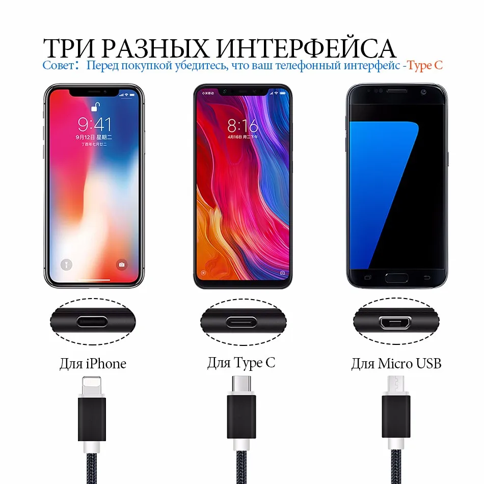 Тип usb C кабель для Xiaomi Mi 8 Тип-C данных Шнур для huawei P20 Pro Быстрая зарядка кабель для samsung Galaxy S8 удлиненные