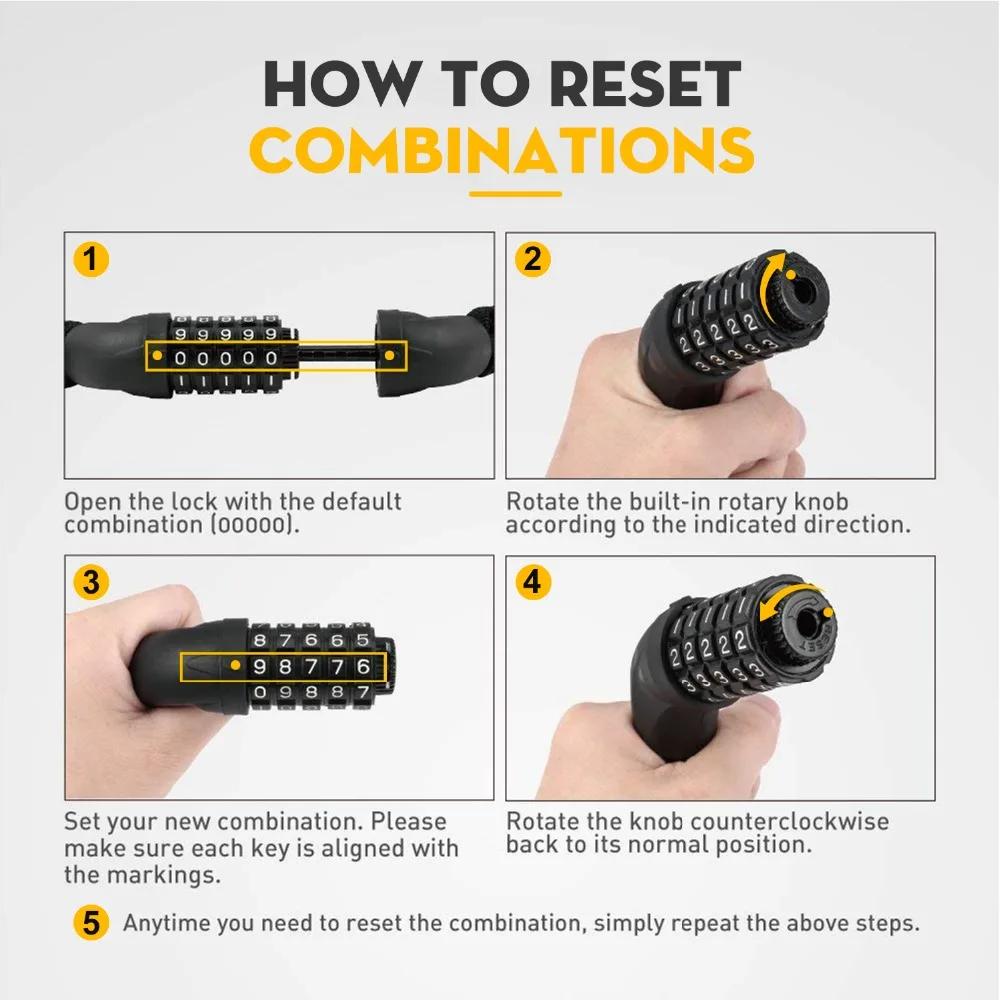 bell bike lock combination