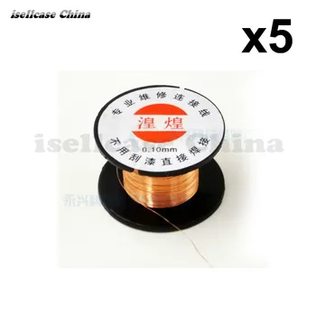 

0.1mm x 15m Copper Color Metal Copper Mobile repair connection Welding wire Renovation repair line tool for iphone Samsung Sony