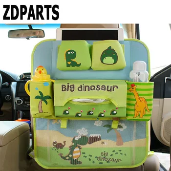 

ZDPARTS Cute Cartoon Car Seat Back Organizer Multi Pocket Storage Bags Hanging Pocket Car Organizador styling for Kids Children