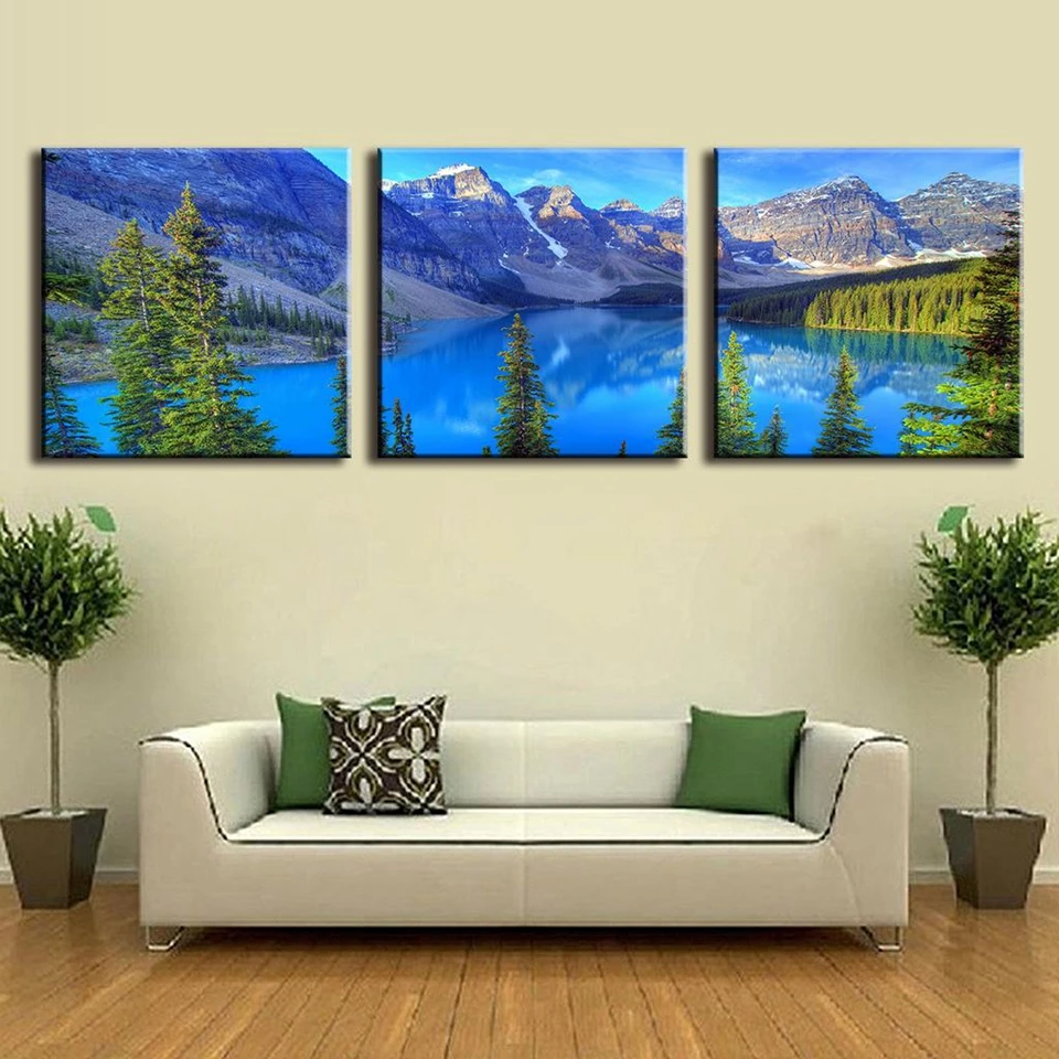 Canvas-Wall-Art-Pictures-Modern-Framework-Living-Room-Decor-3-Pieces-Alps-Mountains-Blue-Lakes-HD (2)