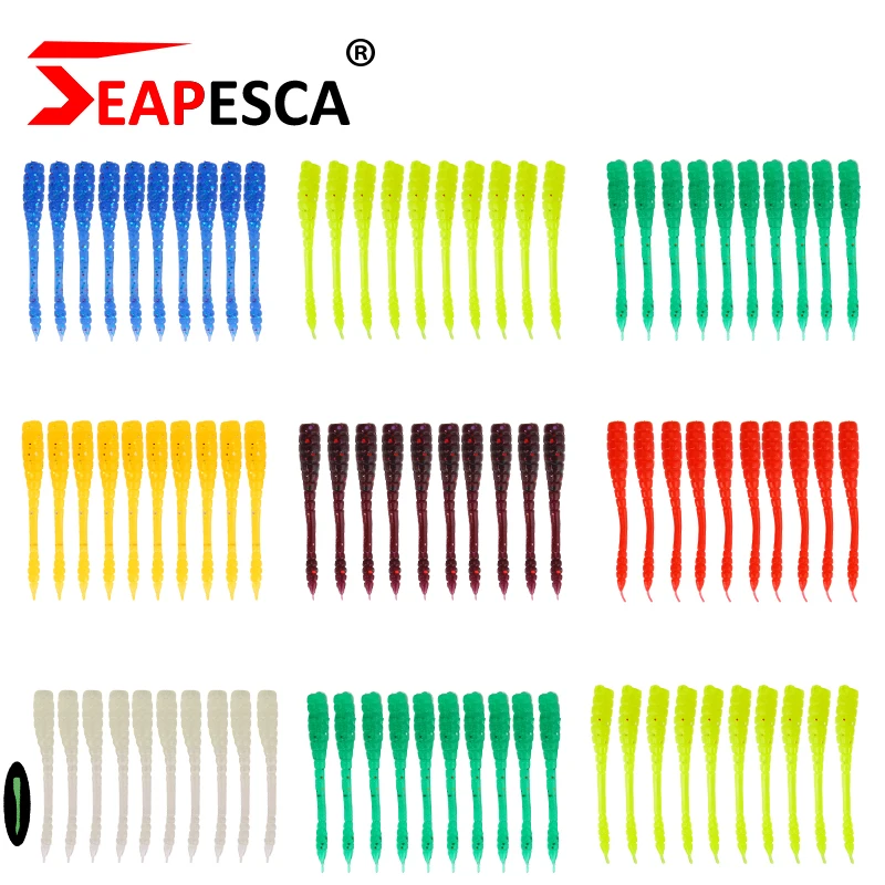 SEAPESCA 10 шт./партия мягкая червячная наживка личинки 45 мм 0 43 г искусственный