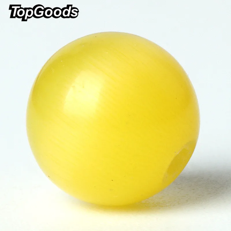 TopGoods Природный Опал лунный камень желтый кошачий глаз, стекло Бусины круглые большие бусины 8/10 мм кварц камень набор «сделай сам» для Для женщин браслет