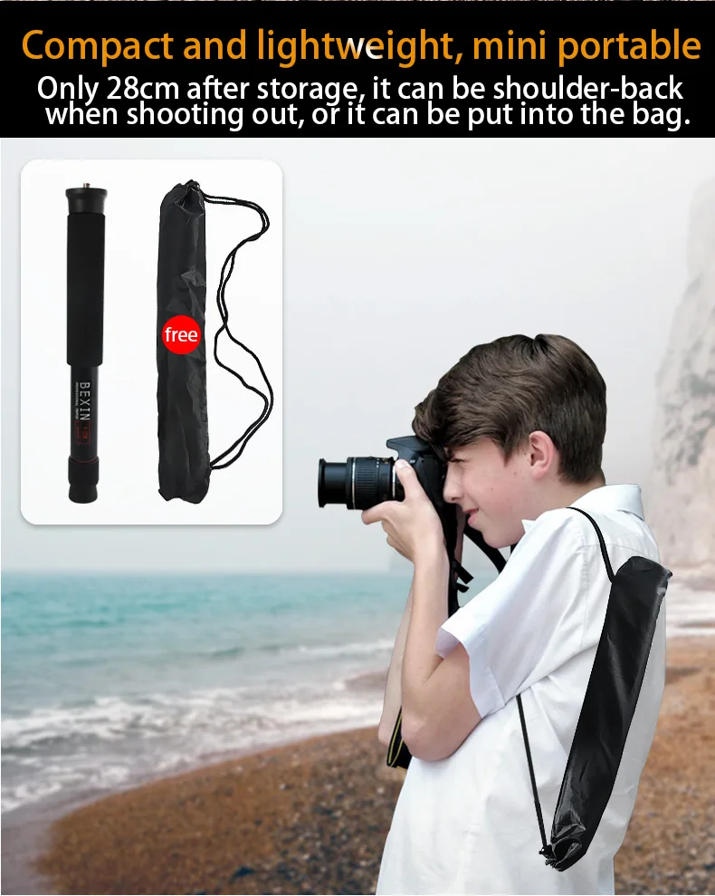 fotografia unipod dslr câmera de vídeo monopé suporte