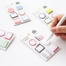 Fresh Style Schedule Marker Self-Adhesive Memo Pad Sticky Notes Bookmark School Office Supply