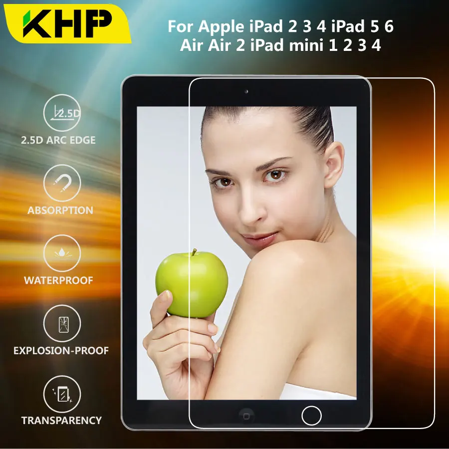 Кхп Оригинал Премиум 0 3 мм закаленное Стекло цифровой преобразователь для iPad 2/3/4 5