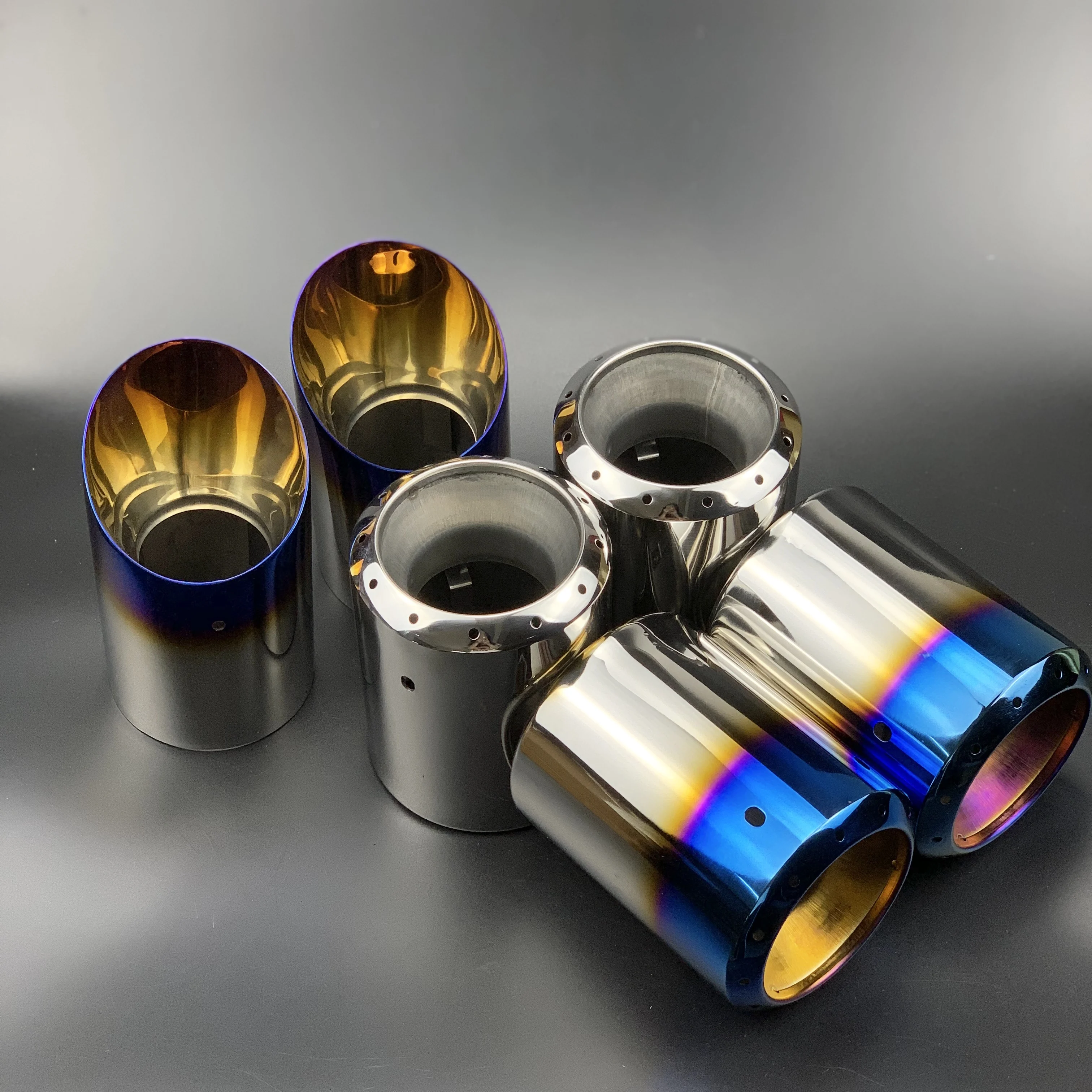 

2x NEW STAINLESS STEEL EXHAUST TAIL REAR MUFFLER TIP PIPE for Mazda 6 2009 -2014 ATENZA 2013 2017 for Mazda CX-5 2013-2017