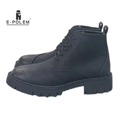 2018 Winter Wild Fashion High Help Shoes Boots Men's Personality Japanese Retro Men's Thick Bottom Increased Casual Boots
