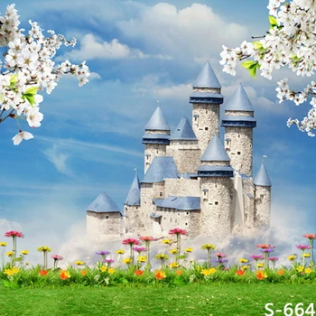 

8x8FT Free shipping wedding Castle Vinyl Photography Backdrops Photo Studio Photographic Background