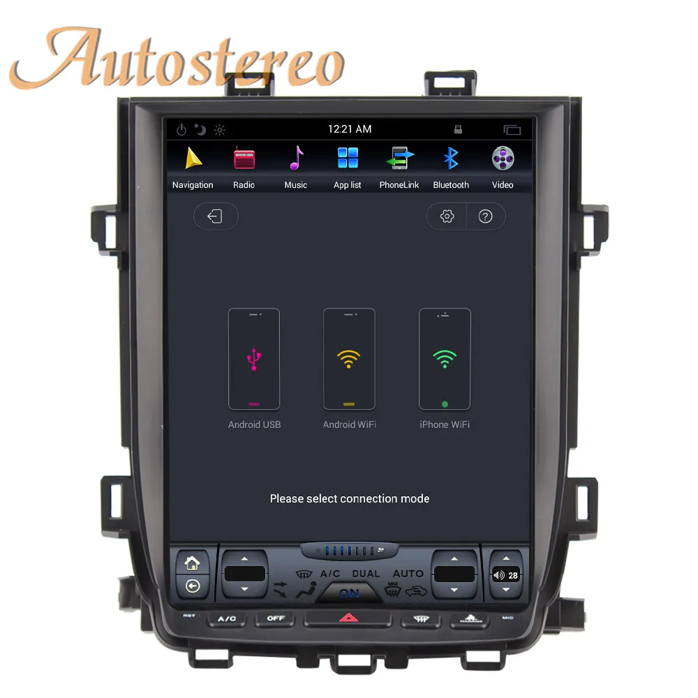 Cheap Android 7 Car GPS Navigation For Toyota Alphard 2007-13 headunit multimedia autoradio tape recorder no DVD player 2K Tesla style 8