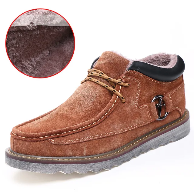 nubuck leather in snow