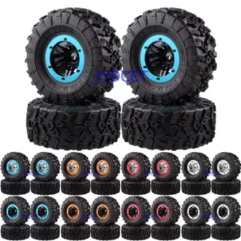

6007-3022 4PCS 2.2" Wheels & Super Swamper Rocks Tyre FOR RC 1/10 Rock Crawler SCX10 D90 CC01