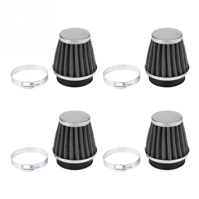 Motorcycle Air Intake Filter Universal Motorcycle Motorbike Air Intake Flow Filter Cleaner with 42//48//50//60mm engine inlet 48MM