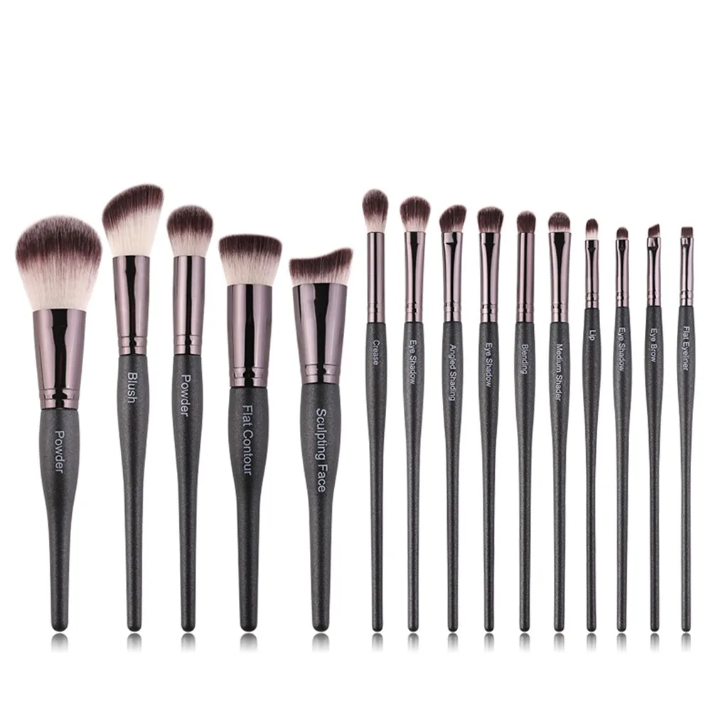 

15 Pcs Makeup Brush Set Tools Make-up Toiletry Kit Wool Make Up Brush Set Pinceau de maquillage makeup accessories organizer 04*