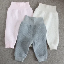 Штаны для малышей; хлопок; детская одежда; брюки; одежда для детей; Штаны для новорожденных мальчиков; штаны для девочек с высоким поясом; детские брюки