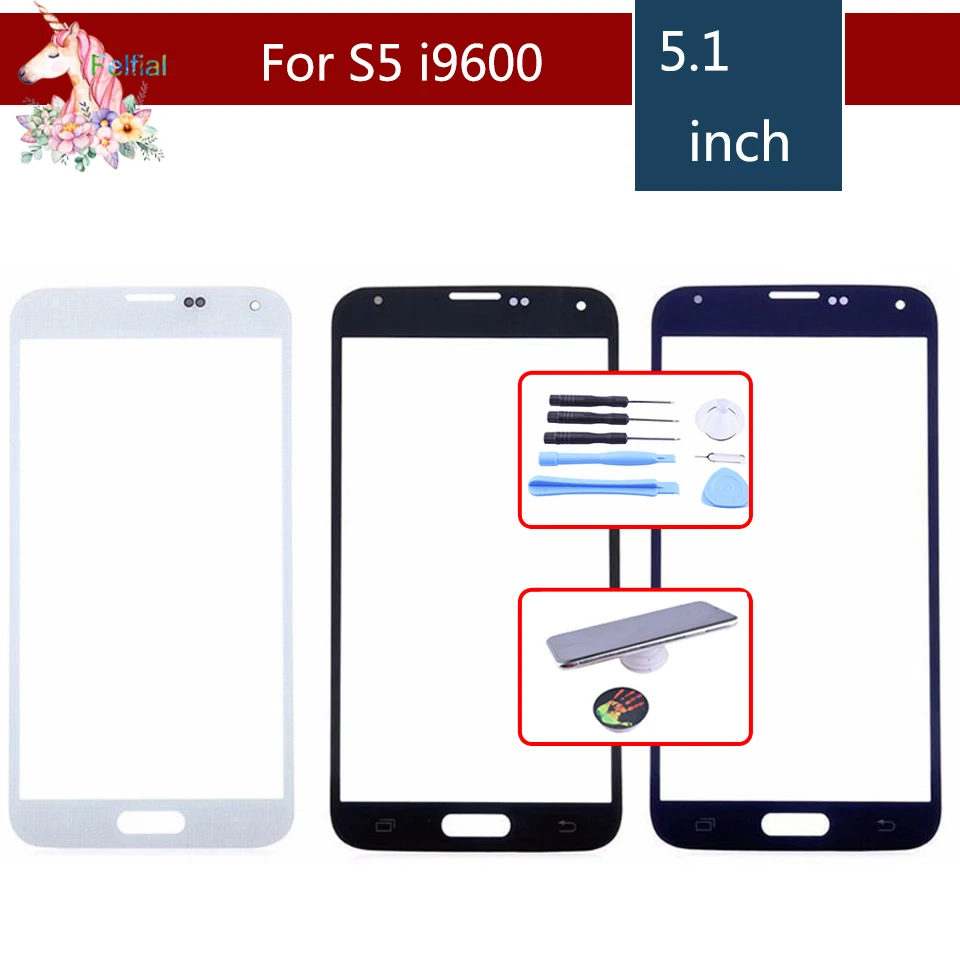 

For Samsung Galaxy S5 i9600 G900F G900H G900A G900 S5 mini G800F G800H G800 Front Outer Glass Lens Touch Screen Panel