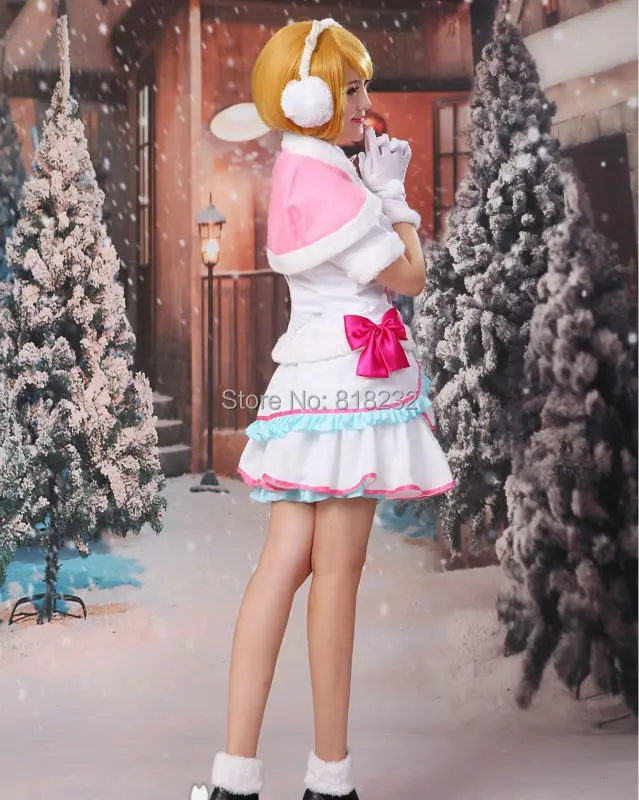 Love Live школьный идол проект Снежная галяция Koizumi Hanayo Cappa Топы платье униформа наряд