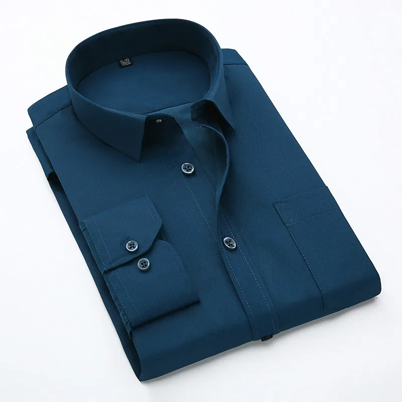 

Quality Brand Men Shirt Male Dress Shirts Men's Casual Long Sleeve Button Down Slim Fit Business Formal Camisa Social Masculina