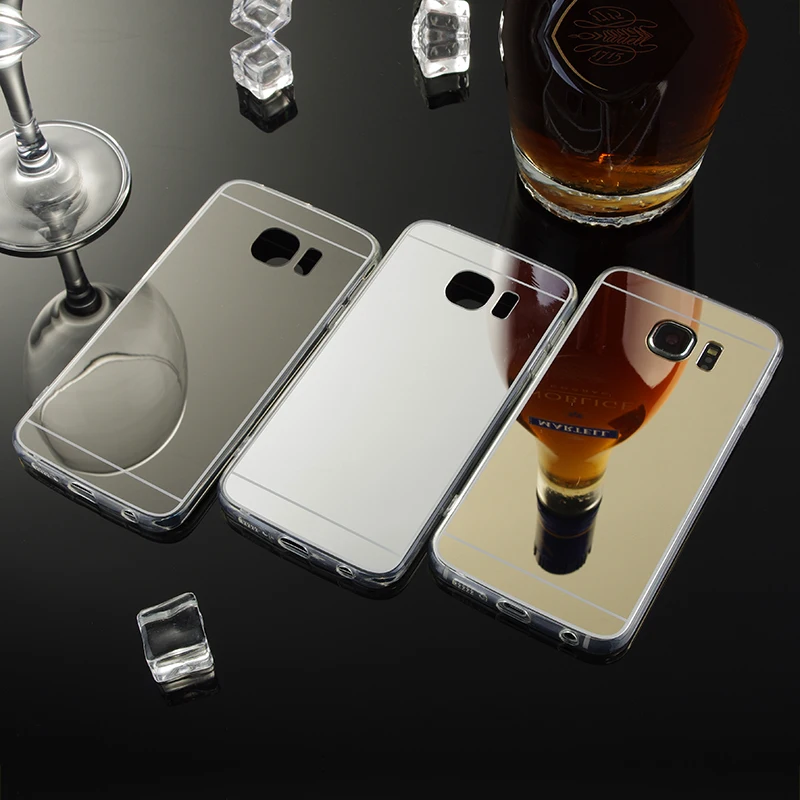 For Samsung Galaxy S6 Edge Mirror Case Soft TPU Back Cover For Samsung galaxy S6 Edge G9250 Cases Cell Phone Shell Accessories For Samsung Galaxy S6 Edge Mirror Case Soft TPU Back Cover For Samsung galaxy S6 Edge G9250 Cases Cell Phone Shell Accessories