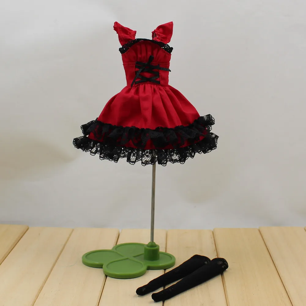 Blyth doll ледяное соединение тела модное красное платье с леггинсами сексуальное платье - Цвет: dress