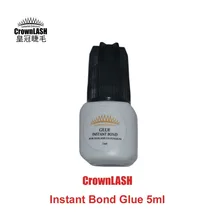 CrownLash Instant Bond Glue 5ml eyelash glue extension lash adhesive fast drying strong bonding glue