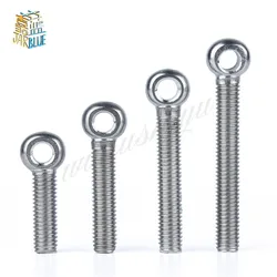 5PCS M5 304 Stainless Steel Metric Thread Wing Hinge Screw Eye Bolt Stud Articulated Anchor Bolt Fasterner